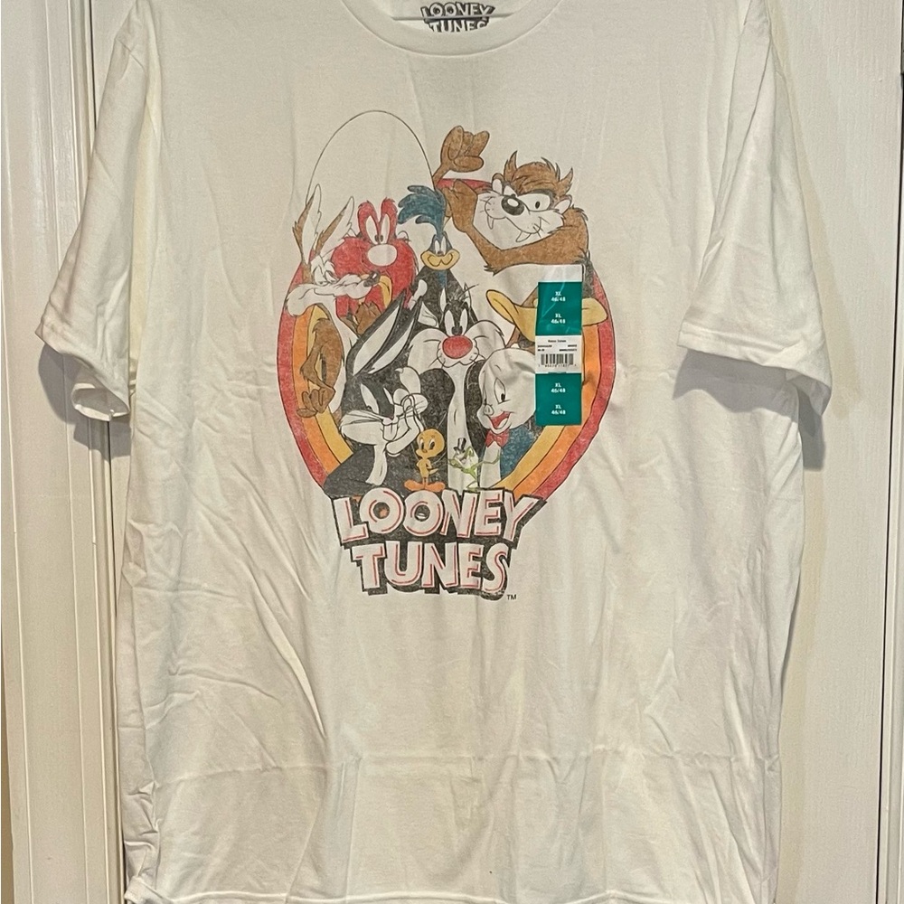 Looney Tunes White Graphic T-Shirt
